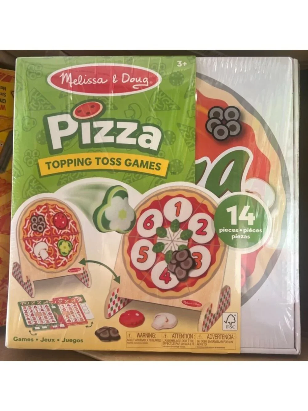 NEW Melissa & Doug Pizza Topping Toss Games Playset 14pc